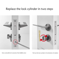 Clés de sécurité européennes en laiton de qualité supérieure et serrures à cylindre avec bouton pour tous types de portes
