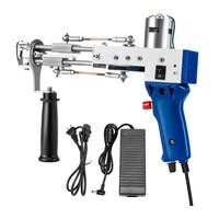 Machine à tufter les tapis électrique 2 en 1 pour tapis à poils coupés et flocage