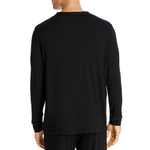 Vêtements <span class=keywords><strong>de</strong></span> nuit doux pour hommes pour la maison, hôtel, col rond, <span class=keywords><strong>haut</strong></span> d'<span class=keywords><strong>hiver</strong></span> solide, pantalon personnalisé, ensembles <span class=keywords><strong>de</strong></span> pyjamas en coton pour hommes - Product Image 4