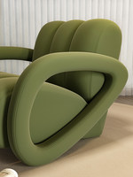 Fauteuil de détente moderne en velours géométrique, fauteuil lounge minimaliste avec assise rembourrée en éponge pour salon, chambre, hall d'entrée, réception