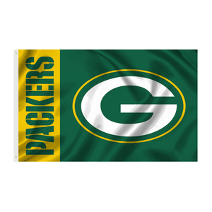 Polyester NFL Team Football Nfl Drapeau 5X3ft Bannières Drapeaux Personnalisés Pour NFL Team GREEN <span class=keywords><strong>BAY</strong></span> PACKERS - Product Image 5