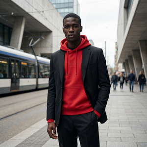 <span class=keywords><strong>Felpa</strong></span> da Uomo Personalizzabile OEM, Pullover Moda Streetwear, <span class=keywords><strong>Felpa</strong></span> con Cappuccio in Pile Pesante, <span class=keywords><strong>Felpa</strong></span> in Cotone per Uomo - Product Image 5