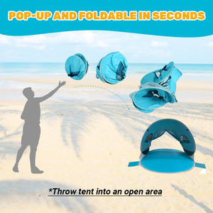 Easy Pop up Sport Umbrella Park Sea Shore Lake <span class=keywords><strong>Camping</strong></span> Pesca Refugio Fiesta Viajes Sombra Playa Tienda para Amigos de <span class=keywords><strong>la</strong></span> familia - Product Image 6