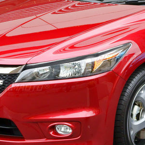 1 paire de garnitures de phares en fibre de carbone véritable pour Honda Stream 2006 2007 2008, caches de phares, autocollants de voiture - Product Image 4