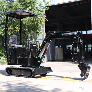 Mini-excavatrice sur chenilles multifonctionnelle de 1 tonne certifiée CE/ISO/EPA/EURO5 en Chine, avec moteur, pompe et PLC haute efficacité, garantie 1 an - Product Image 1