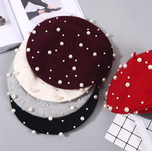 Chapeau béret d'hiver à <span class=keywords><strong>pompon</strong></span> tricoté pour femmes - Product Image 4