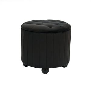 Bailey <span class=keywords><strong>Modern</strong></span> osmanlı ve sehpa Combo ile depolama siyah kadife ayak dışkı depolama sandalye osmanlı oturma odası için - Product Image 4