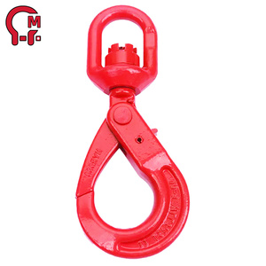 ตะขอเกี่ยวแบบหมุนได้ HLM Alloy Rotary Self-locking Hook หมุนได้ 360 องศา ผลิตจากวัสดุฟอร์จ ช่วยเพิ่มความปลอดภัยในการยก ป้องกันการบิดงอของ<span class=keywords><strong>สลิง</strong></span> เหมาะสำหรับยกชิ้นงานหนักในที่สูง - Product Image 4