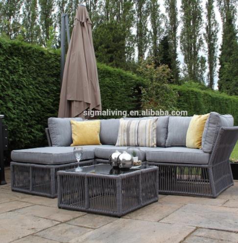 Cheap outdoor furniture garden furniture modular rope sofas