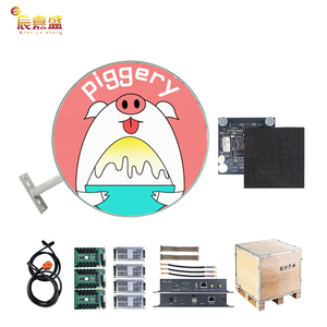 P2.5 đầy đủ màu sắc trong nhà ngoài trời Thông tư TV màn hình hiển thị hai mặt logo tùy chỉnh quảng cáo LED hiển thị vòng - Product Image 4