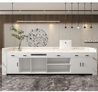 Mobilier de bureau Comptoirs d'accueil durables et modernes pour salons de beauté Comptoir design pour onglerie Comptoir de spa de beauté