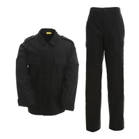 Ensemble pantalon et chemise tactique multi-poches boutonnée couleur kaki 65% polyester 35% coton du fabricant