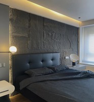 Panneaux de PU de modèle 3D d'intérieur de conception moderne Panneau de polyuréthane de mur de placage de marbre de grande dalle Panneaux de PU d'intérieur de granit de conception moderne