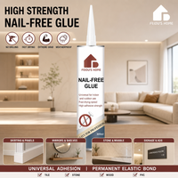 Adhésif liquide époxy haute résistance à base de solvant FeiDu'sHome pour la décoration intérieure, sans perçage, pour substrats multiples