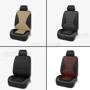 Housses de siège avant universelles en cuir PU pour voiture, housses de siège arrière de haute qualité pour voiture, protection de siège auto pour intérieur de voiture - Product Image 6