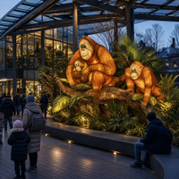 Outdoor-Zoo-Laternenprojekt mit Maßgeschneiderten Wildtier-Displays