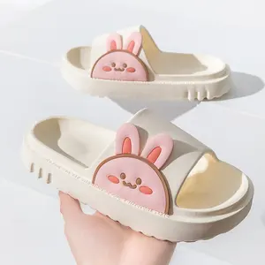 2022 Nieuwste Ontwerp Meisjes Schattige Konijn Cartoon Huis Tuin Slides Slippers Voor Vrouwen Eva Footwear