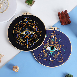 Original nuevo <span class=keywords><strong>Kit</strong></span> <span class=keywords><strong>de</strong></span> Material <span class=keywords><strong>de</strong></span> <span class=keywords><strong>bordado</strong></span> hecho a mano DIY transfronterizo para <span class=keywords><strong>Amazon</strong></span> inglés estrella planeta misterioso ojo base <span class=keywords><strong>de</strong></span> algodón - Product Image 4