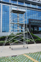 Échafaudage mobile en alliage d'aluminium haute résistance de style industriel, utilisation multi-scènes pour les travaux de construction et d'hôtellerie