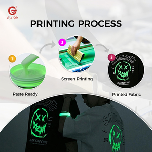 Impression d'écran lueur dans les encres foncées avec un effet de luminosité plus agréable pour l'impression de vêtements couleur vive dans l'obscurité avec une grande solidité - Product Image 3