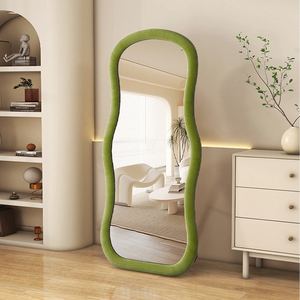 Роскошный современный настенный комод ручной работы со стеклянным зеркалом - Product Image 3