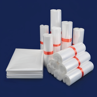 Vente en gros personnalisable HDPE LDPE Sacs plats en plastique transparent Poly emballage pour utilisation oreiller alimentaire