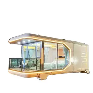 Space flat pack price prefabricated homes luxury living Prefab House Hebei factory Container House vessel capsule house