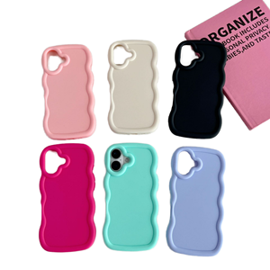 Matte 11 per Apple 17 pelle TPU PC acrilico custodia protettiva per telefono morbida Mobile per iPhone 16 Pro Max per <span class=keywords><strong>Samsung</strong></span> S25 <span class=keywords><strong>Wave</strong></span> - Product Image 1