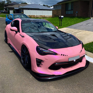 ฟิล์มพีวีซีไวนิลแอร์บับเบิ้ลสำหรับตกแต่งภายนอกรถยนต์ฟิล์มห่อพลาสติกมีกาวในตัวสีชมพูม่วง - Product Image 1