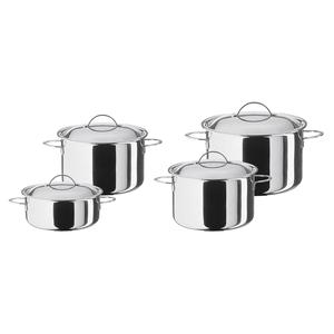 Spring Cristal 4 Piece <b>Cookware</b> <b>Set</b> Stainless Steel Pots With Lids For Stovetop Use - Product Image 1