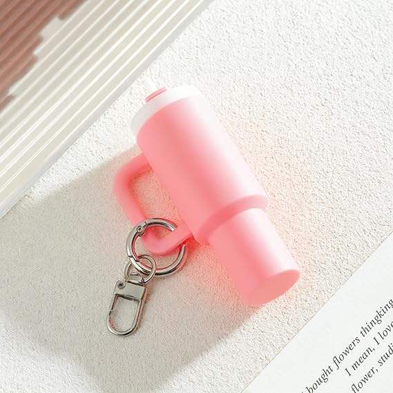 Hot Sale Mini Tumbler Keychain for Gift Mini Chapstick Keychain Holder Lip  Gloss Keychain