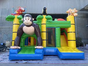 Nouveau château gonflable de <span class=keywords><strong>jungle</strong></span> amusant, trampoline en PVC, parc de jeux gonflables pour enfants, qualité commerciale, certifié CE, toboggan pour 10 personnes - Product Image 2