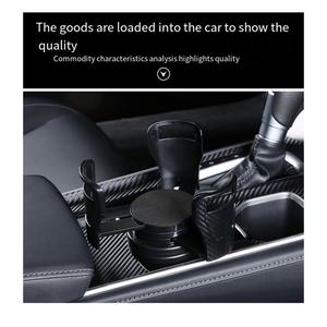 Porte-gobelet multifonctionnel pour voiture, double couche, rotatif, pour boissons - Product Image 5