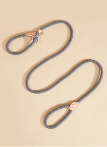 Nylon <b>Dog</b> <b>Leash</b> Gray Color Hands Free Simple Style With Snap Hook Reflective Decoration - Product Image 6
