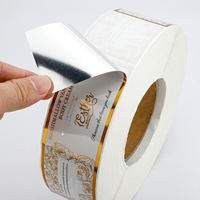 Étiquettes autocollantes personnalisées imperméables en feuille d'or métallique pour couvercles et côtés, impression d'étiquettes pour emballages de pots de crème cosmétiques et de soins de la peau
