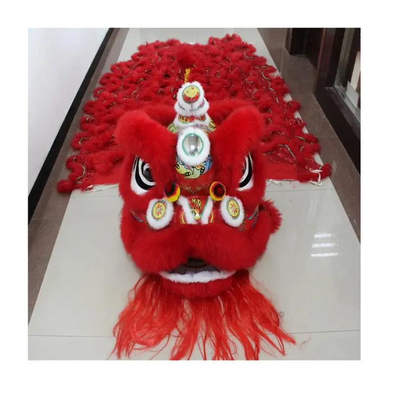 Traditional Bamboo Wool Lion Dance Props Adult Costume Southern Lion Chinese Lion Dance