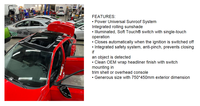 Toit ouvrant universel de bonne performance Spoiler supérieur électrique Toit ouvrant Pièces de rechange automatiques-Taille moyenne 750*450mm
