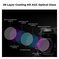 K&F Concept – Lot de 4 filtres multifonctions ND8/PL, ND16/PL, ND32/PL, ND64/PL pour drones DJI Air 3S – Kit de filtres ND/PL pour drones