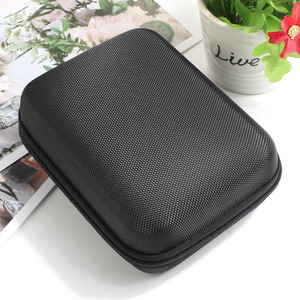 Sac de rangement EVA pour écouteurs, câbles de données, banques d'alimentation, disques durs, stockage numérique, câbles de charge à fermeture éclair, noir, 16x12x6cm - Product Image 2