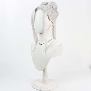 <span class=keywords><strong>Asagi</strong></span> Mutsuki วิกผมสีขาวสีเงินยาวตรงสี GAHC-026เกมสีน้ำเงิน - Product Image 3