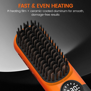 Plancha de Pelo Inalámbrica PRITECH 3 en 1 con Calentador MCH, Batería de 5000 mAh, Plancha de Viaje Recargable, <span class=keywords><strong>Cepillo</strong></span> <span class=keywords><strong>Alisador</strong></span> de Pelo <span class=keywords><strong>sin</strong></span> Cable - Product Image 3