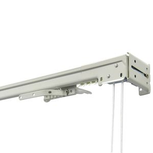 Grey <b>Adjustable</b> Aluminum Curtain Pole - Product Image 1