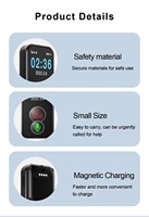 Pendentif d'urgence SOS pour personnes âgées en gros avec suivi GPS 4G LTE et appels bidirectionnels pour la sécurité et la cohésion communautaire des seniors