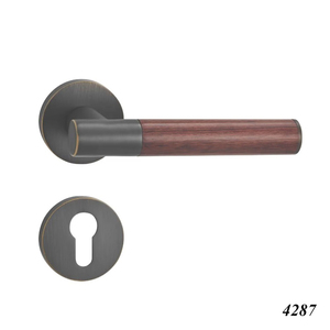 Poignée de <span class=keywords><strong>porte</strong></span> intérieure en laiton noir PVD au design moderne, ensemble de serrures de luxe pour maison, appartement, chambre à coucher, <span class=keywords><strong>serrure</strong></span> mécanique de confidentialité - Product Image 5