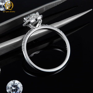 Anillo de Diamantes en Forma de Corazón de Diseño Romántico para Mujer, Platino, Diamante Cultivado en Laboratorio, Color D, Claridad VVS, Certificado IGI, Personalizado para Regalo - Product Image 4