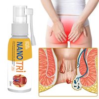 Spray Naturel et Herbal de 30 ml Contre les Hémorroïdes Internes et Externes, les Fissures Anales et la Douleur des Hémorroïdes