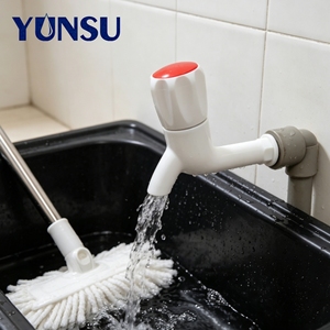 Robinet sanitaire en plastique PP durable 1/2" DN15, facile à installer, robinet polyvalent pour évier de cuisine et toilettes, usage domestique - Product Image 6