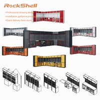 Rockshell Chariot à outils en métal Poste de travail Armoires de garage Organisateur Boîte à outils de garage Système d'organisation de poste de travail de garage