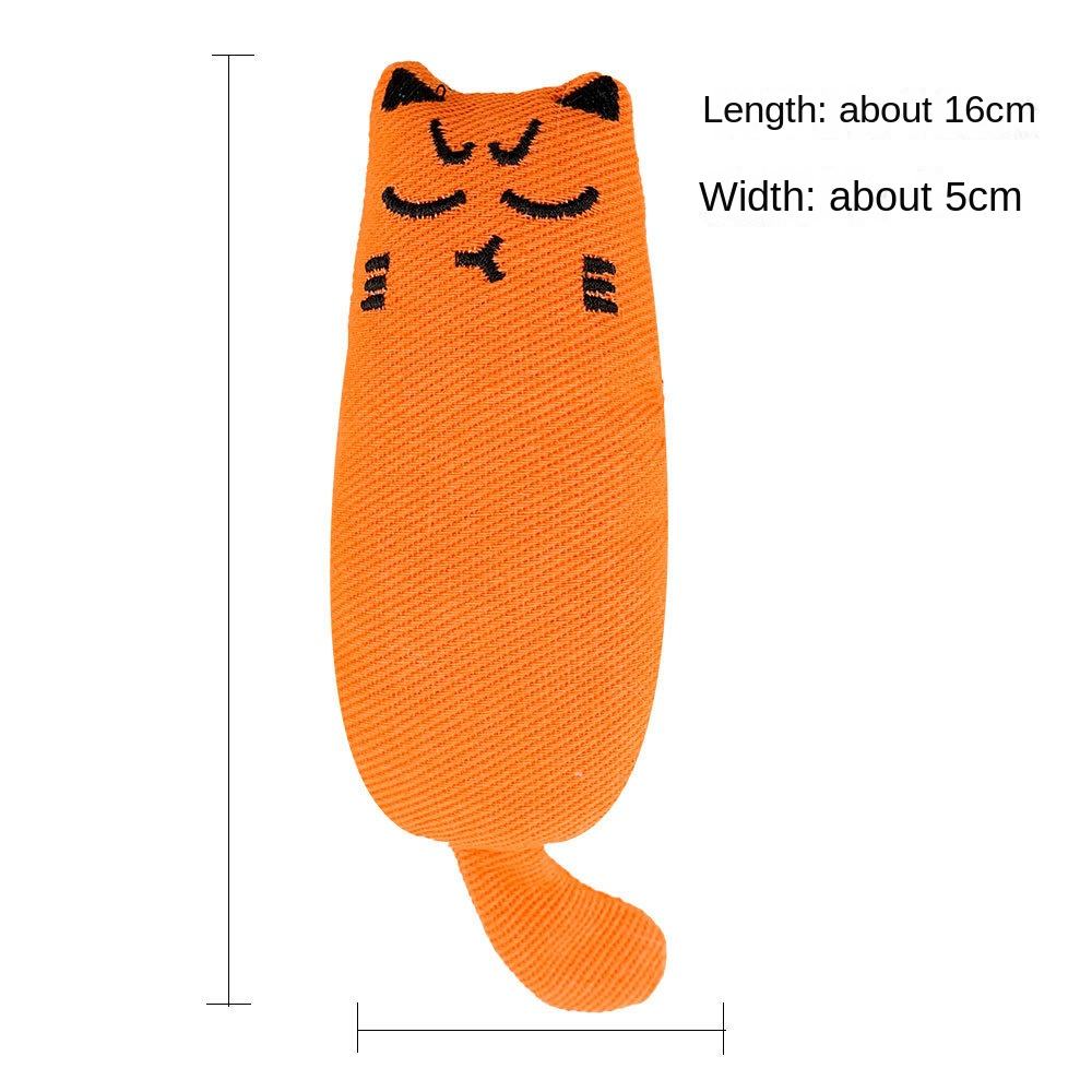 Orange cat toy