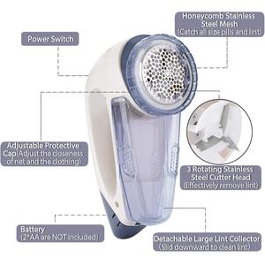 Adjustable Electric Lint Remover Stainless Steel Blades <b>Bobble</b> Remover Safe Fabric Shaver - Product Image 3